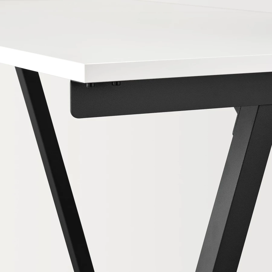 Письменный стол - IKEA TROTTEN, 140х80 см, белый/антрацит, ТРОТТЕН ИКЕА (изображение №5)