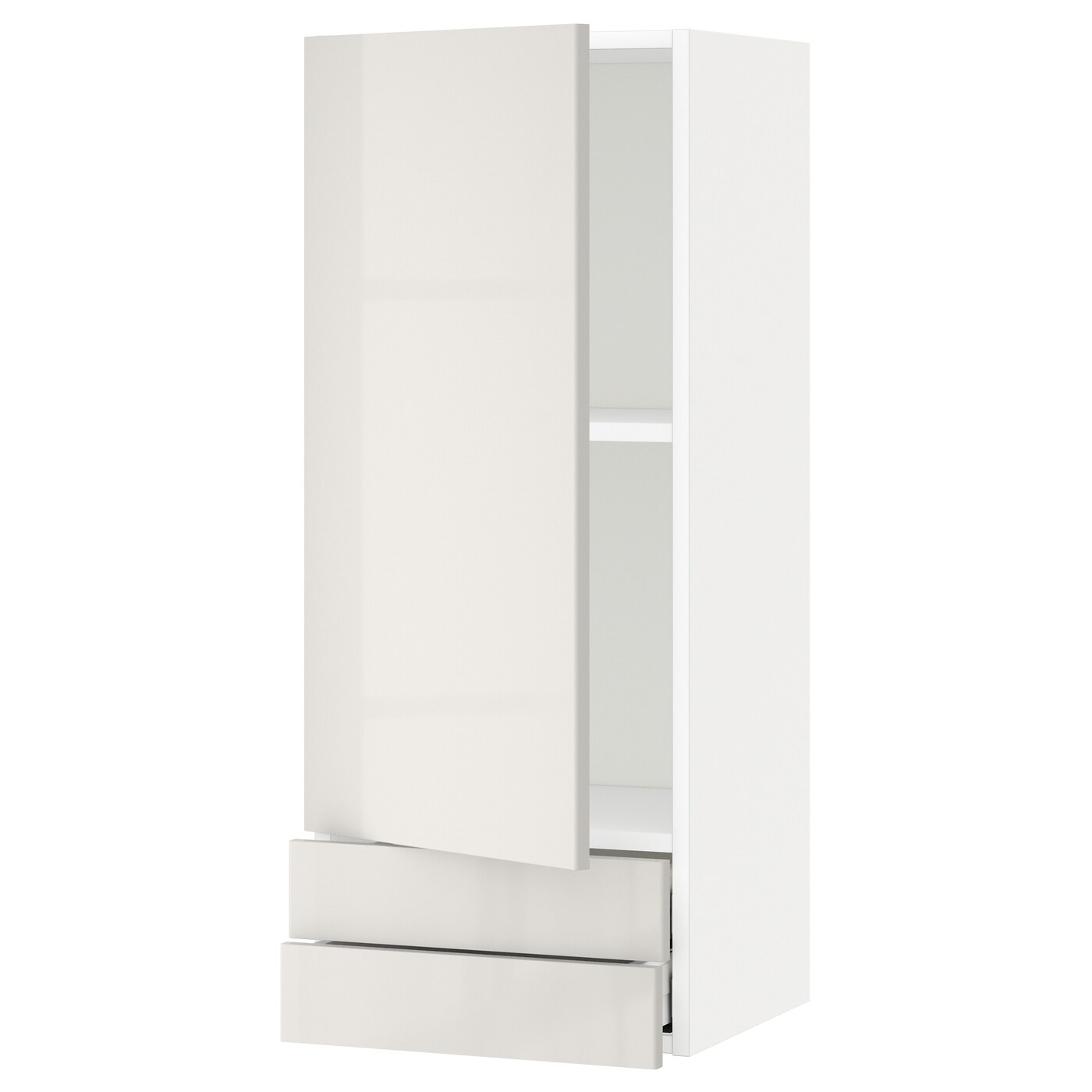 Навесной шкаф с полкой - METOD/MAXIMERA  IKEA/ МЕТОД /МАКСИМЕРА ИКЕА, 100х40 см, белый