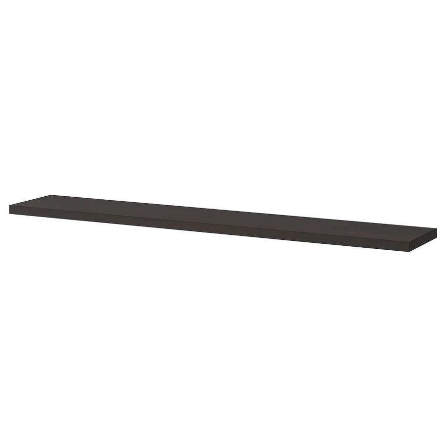 Настенная полка - BERGSHULT IKEA/БЕРГСХУЛЬТ ИКЕА, 120х20 см, черный (изображение №1)