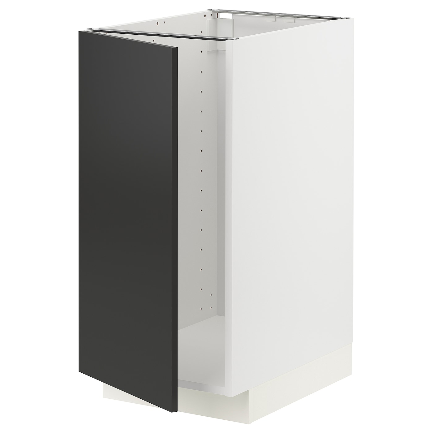 Напольный шкаф - IKEA METOD, 88x62x40см, белый/черный, МЕТОД ИКЕА