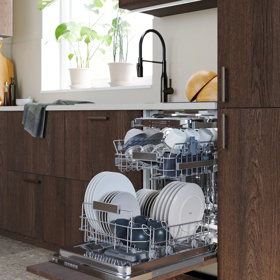 Встраиваемая посудомоечная машина - FINPUTSAD IKEA/ ФИНПУТСАД ИКЕА,  82х45 см, белый (изображение №4)