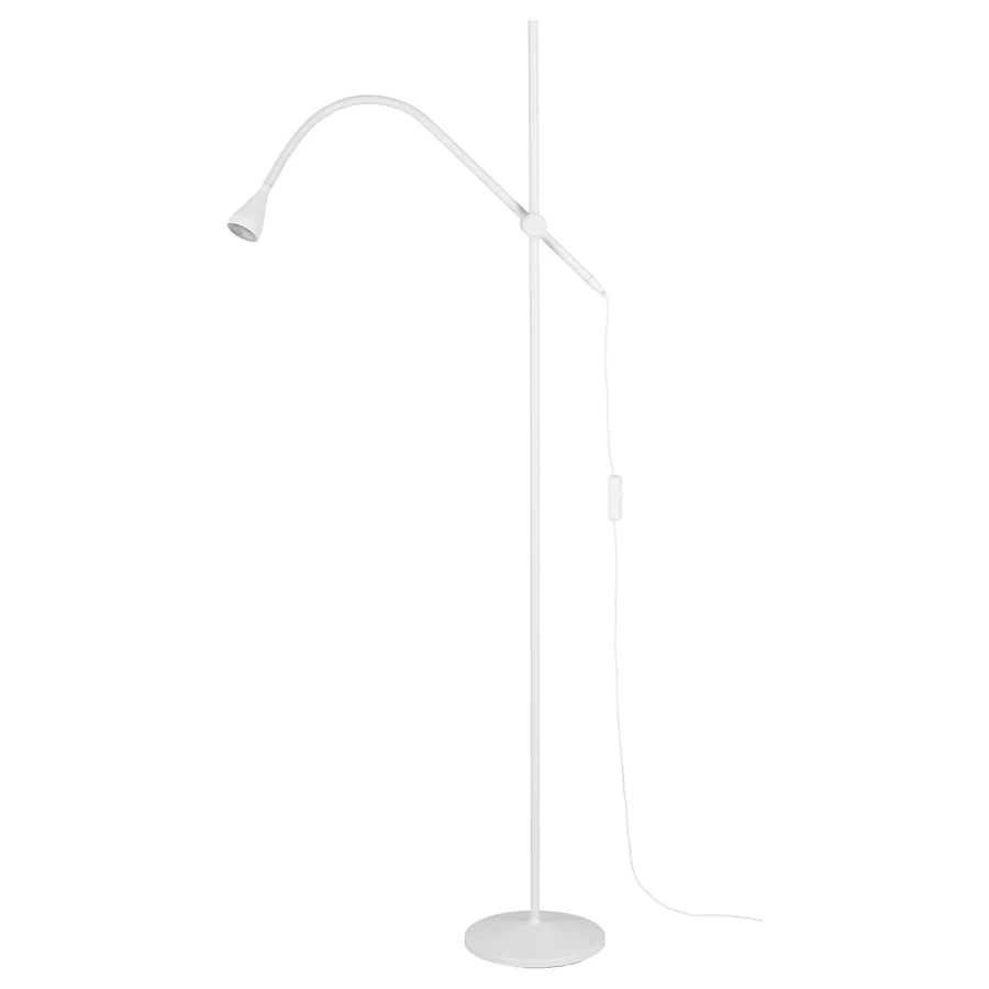 Напольные светильники - NÄVLINGE / NАVLINGE IKEA/ НЭВЛИНГЕ ИКЕА, 147 см, белый (изображение №1)