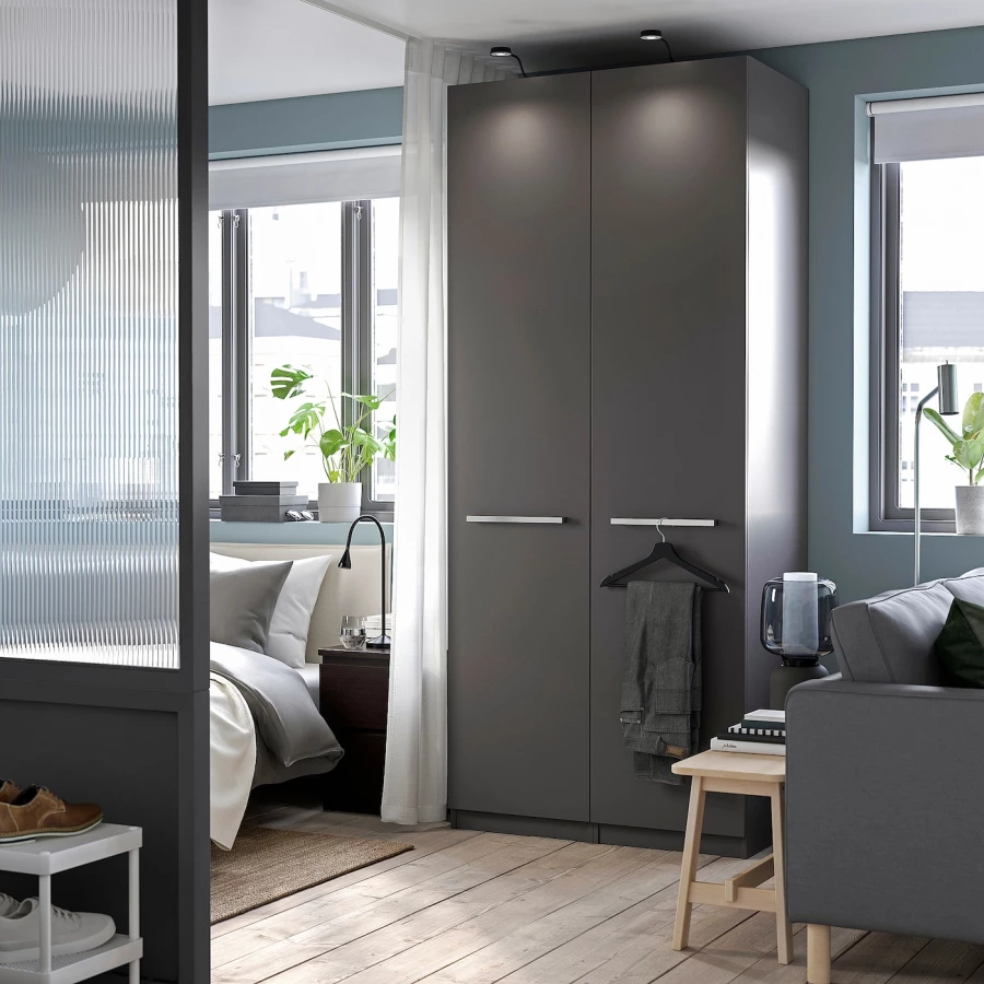 Дверь - FORSAND IKEA/ ФОРСАНД ИКЕА, 50х229 см,  серый (изображение №2)