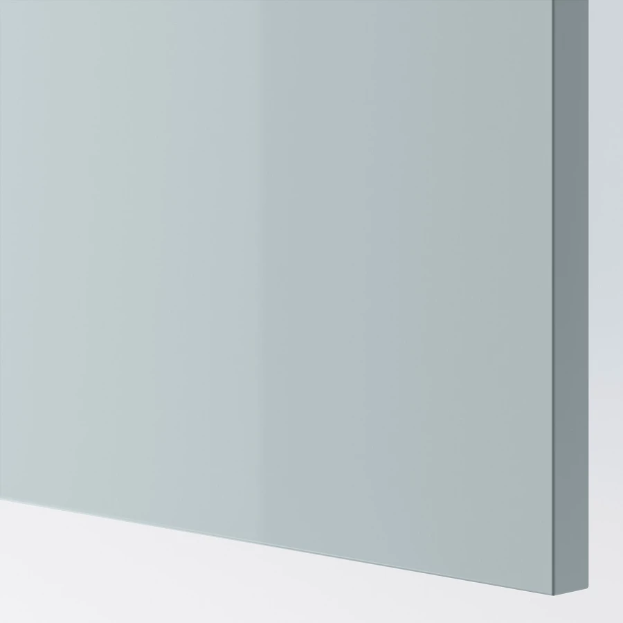Навесной шкаф с полкой - METOD IKEA/ МЕТОД ИКЕА, 60х80 см, белый/светло-голубой (изображение №2)