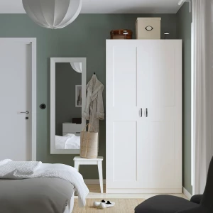 Второе фото. Гардероб - IKEA PAX/GRIMO/ ПАКС/ГРИМО ИКЕА, 100x60x201 см, белый