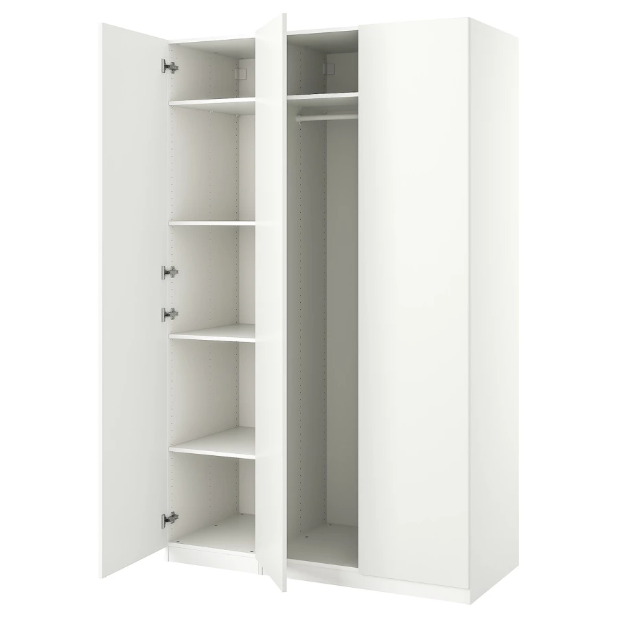 Гардероб - IKEA PAX/FORSAND/ ПАКС/ФОРСАНД ИКЕА, 150x60x236 см, белый (изображение №1)