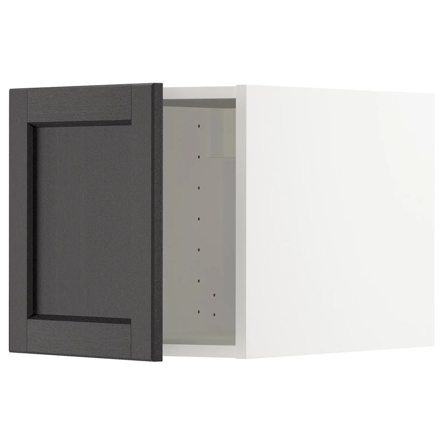 METOD Навесной шкаф - METOD IKEA/ МЕТОД ИКЕА, 40х40 см, черный/белый (изображение №1)