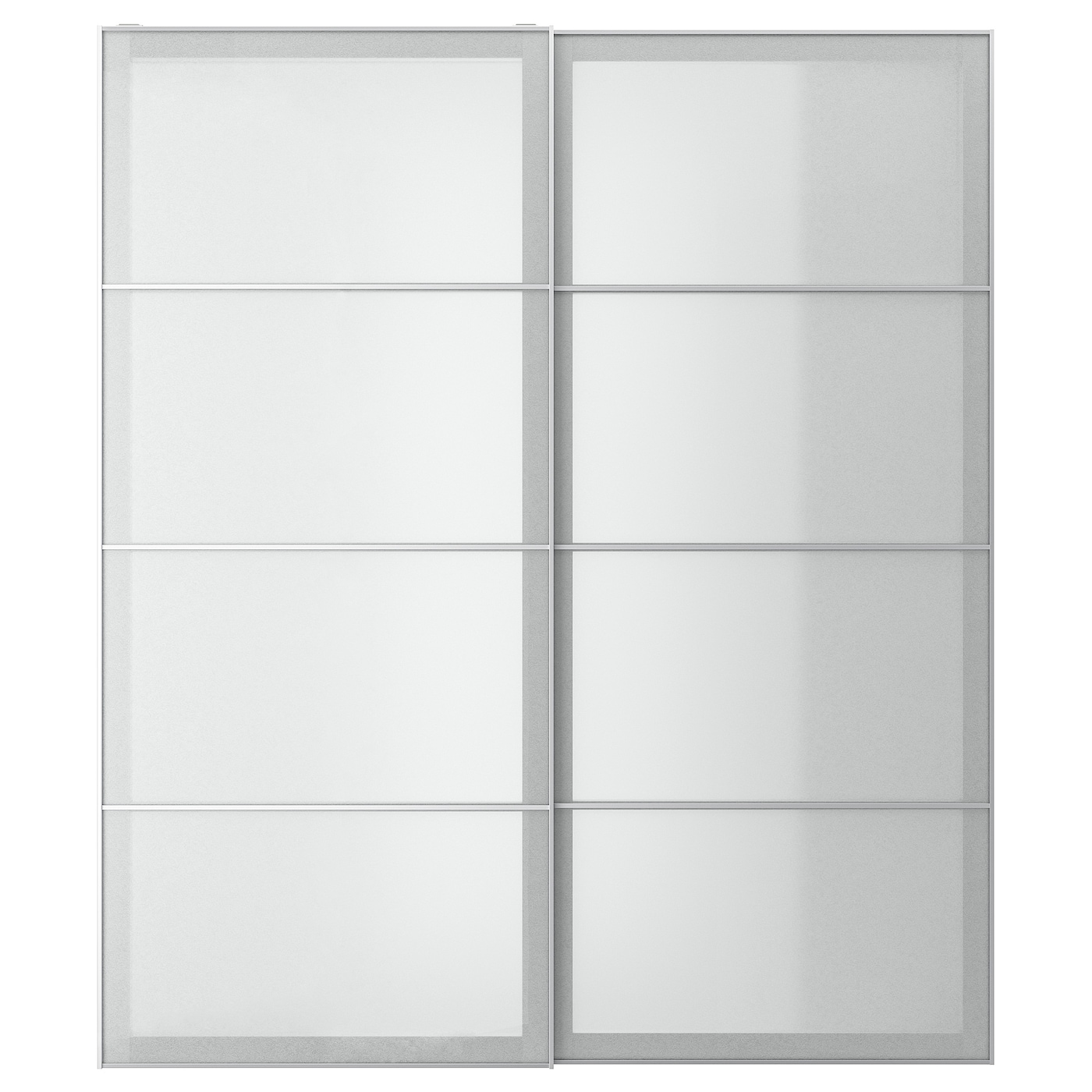 Пара раздвижных дверных рам - IKEA SVARTISDAL/СВАРТИСДАЛЬ ИКЕА, 200х236 см, серый