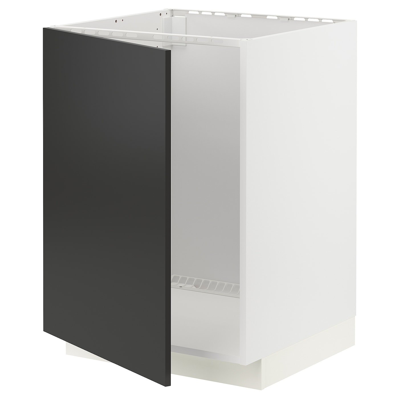 Напольный шкаф - METOD IKEA/ МЕТОД ИКЕА,  88х60 см, белый/черный