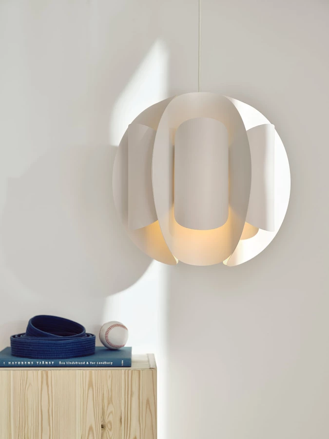 Подвесной светильник - TRUBBNATE IKEA / ТРЮББНАТЕ   ИКЕА,  38 см, белый (изображение №8)