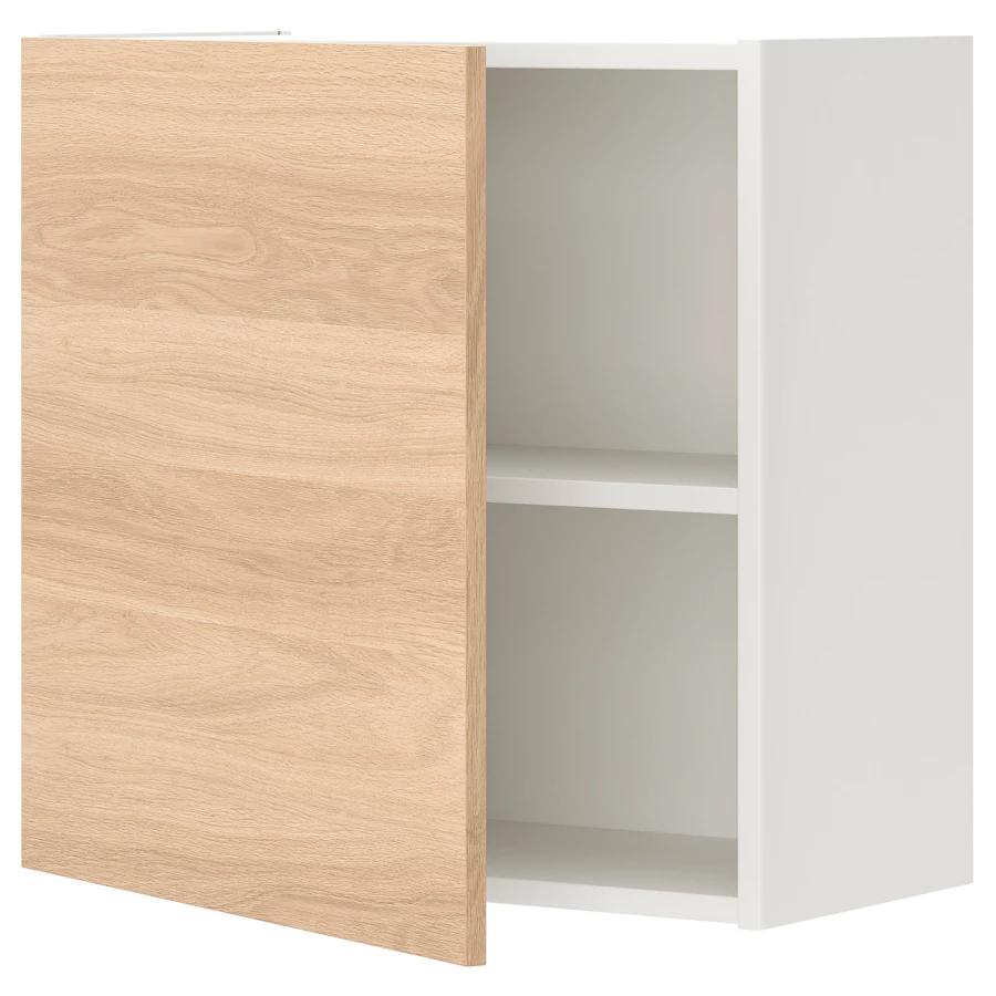 Кухонный навесной шкаф - ENHET IKEA/ ЭНХЕТ ИКЕА, 60х30х60 см, белый/бежевый (изображение №1)