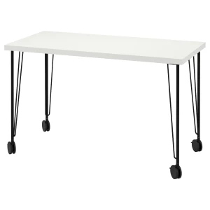 Письменный стол - IKEA LAGKAPTEN/KRILLE, 120х60 см, белый/черный, ЛАГКАПТЕН/КРИЛЛЕ ИКЕА