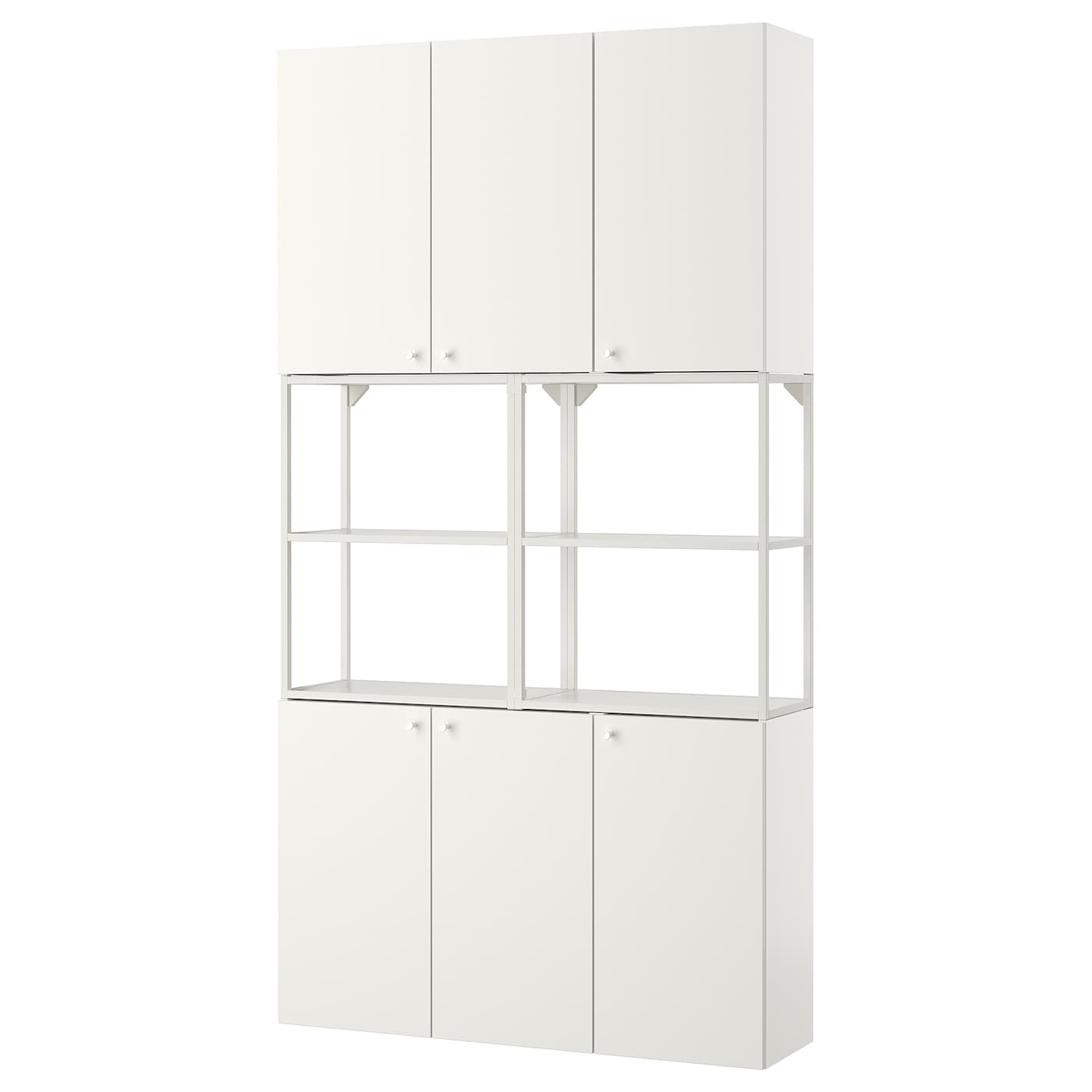 Стеллаж - IKEA ENHET, 120х32х225 см, белый, ЭНХЕТ ИКЕА