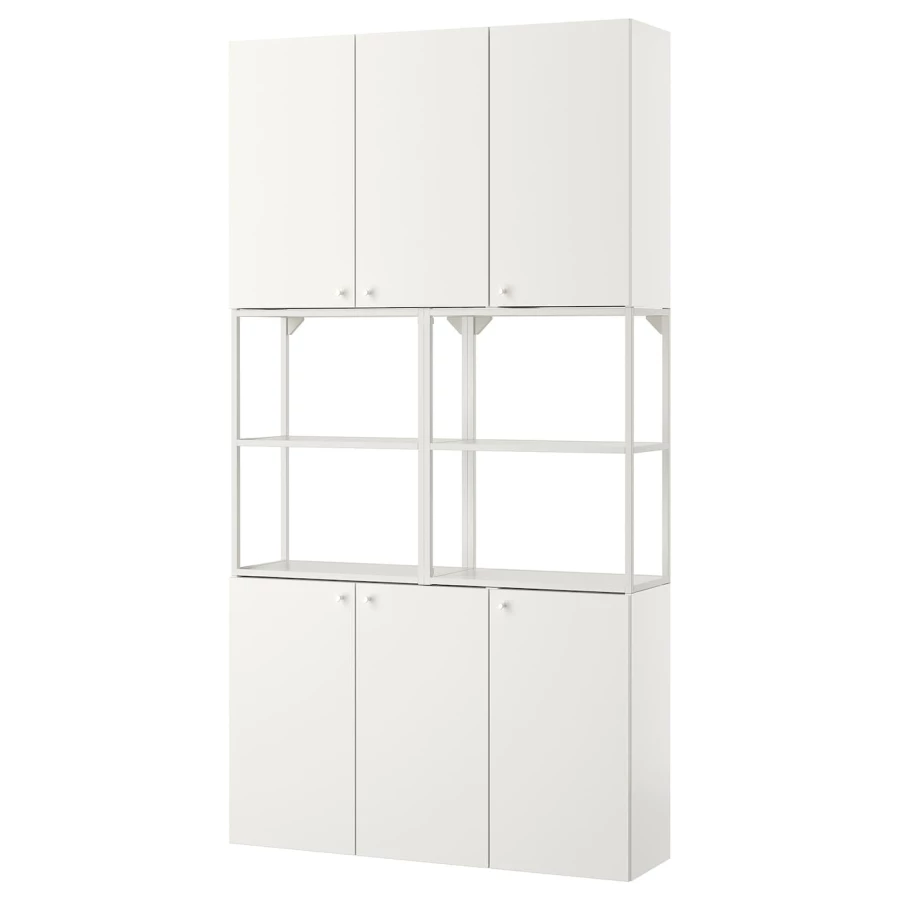 Стеллаж - IKEA ENHET, 120х32х225 см, белый, ЭНХЕТ ИКЕА (изображение №1)