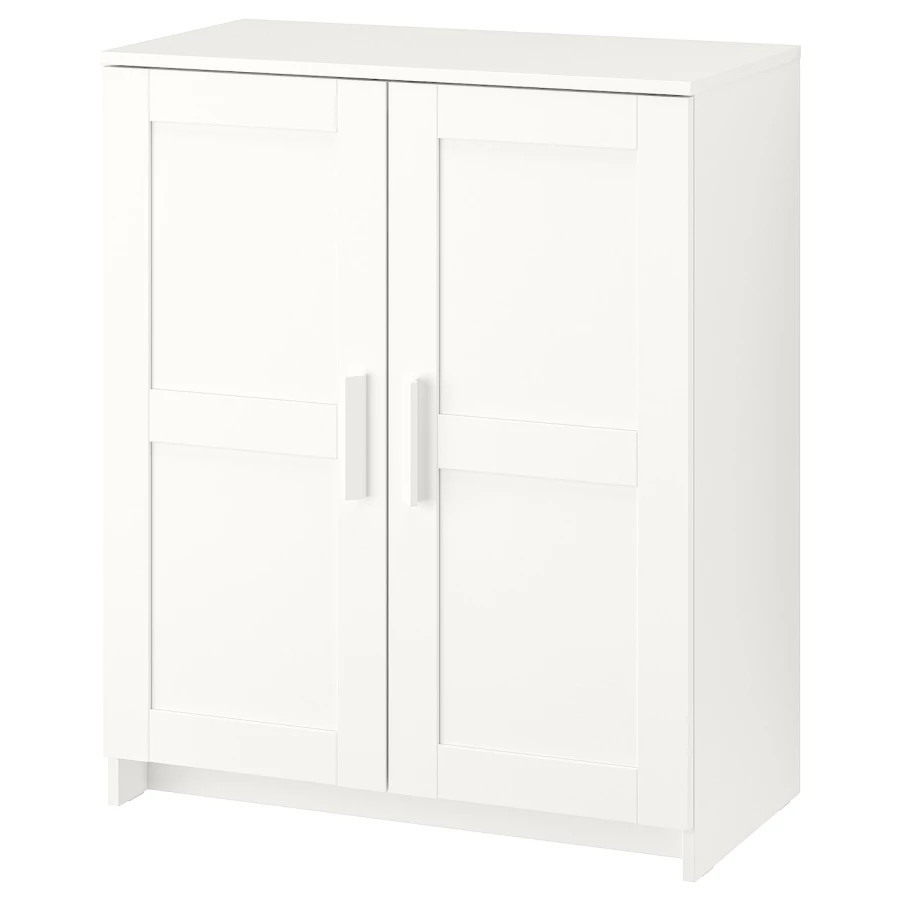 Шкаф с 2 дверями - IKEA BRIMNES, 78х95 см, белый, БРИМНЕС ИКЕА (изображение №1)