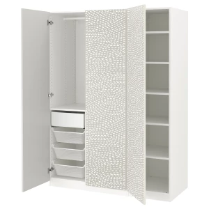 Шкаф - IKEA PAX/MISTUDDEN/ПАКС/МИСТУДДЕН ИКЕА, 60х150х201,2 см, белый/серый
