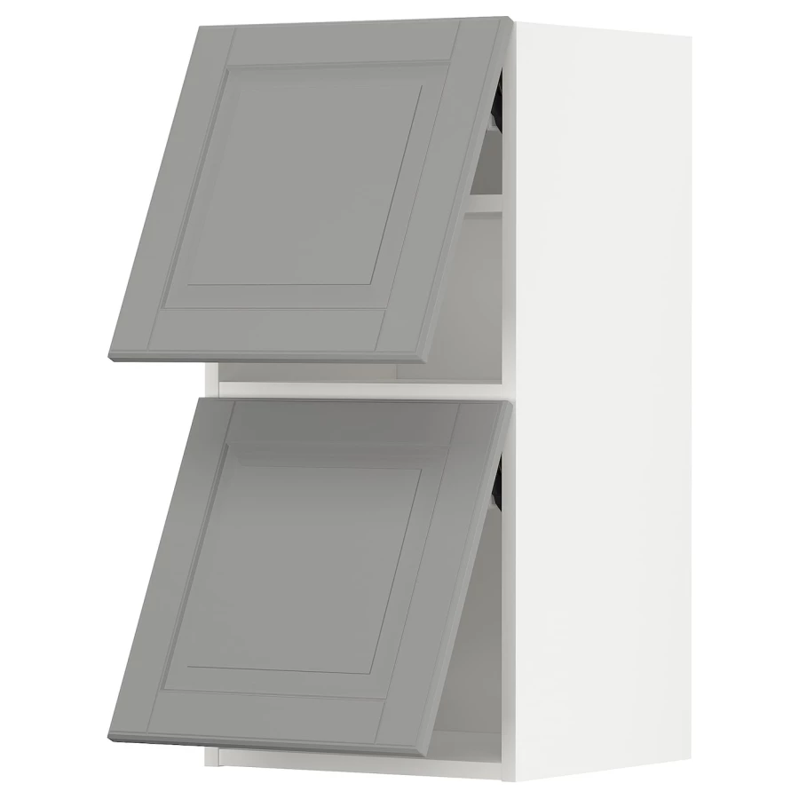 Навесной шкаф - METOD IKEA/ МЕТОД ИКЕА, 80х40 см, белый/серый (изображение №1)