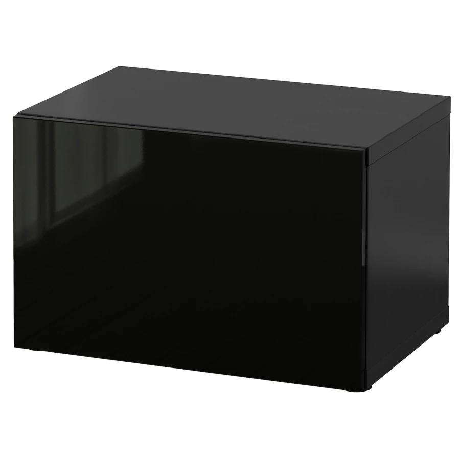 Шкаф - IKEA BESTÅ/BESTA/ БЕСТО ИКЕА, 60x42x38см, черный (изображение №1)