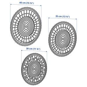 Второе фото. Настенное украшение - GILLSTAD IKEA/ ГИЛЛСТАД ИКЕА, бежевый