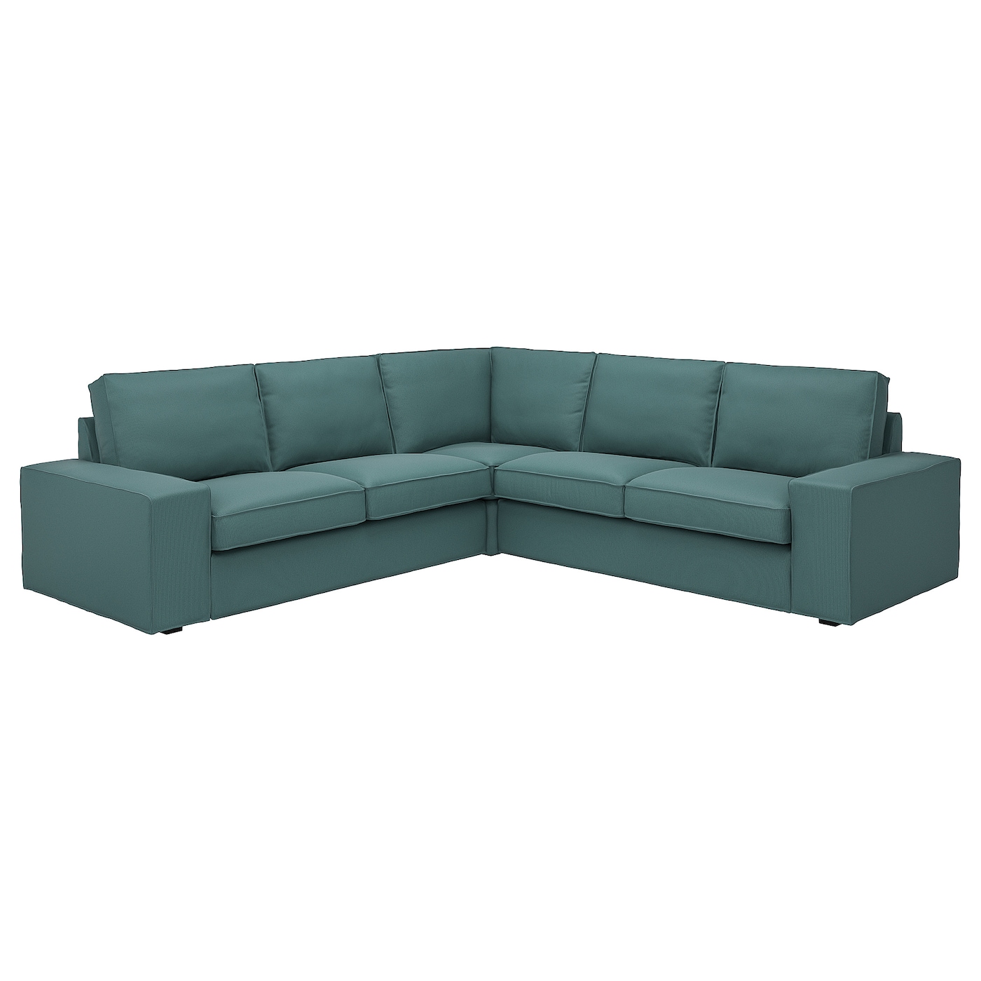 4-местный угловой диван - IKEA KIVIK, 83x95x257см, синий, КИВИК ИКЕА