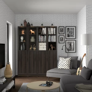 Второе фото. BILLY / OXBERG Комбинация стеллажей с дверцами ИКЕА