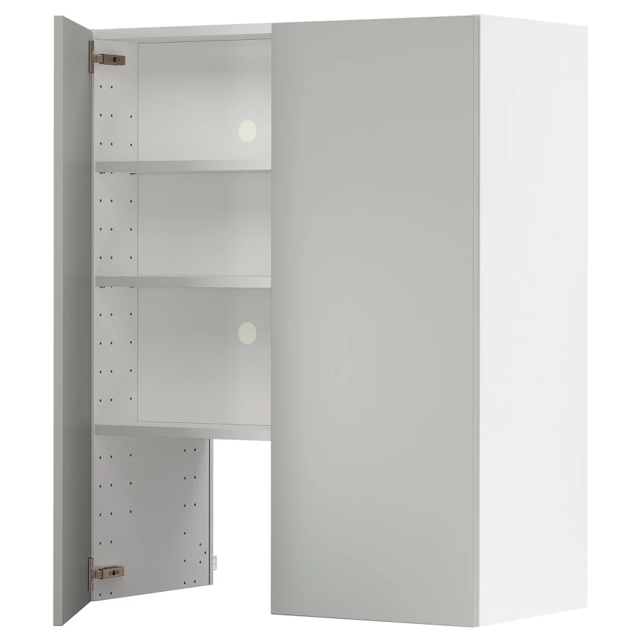 Шкаф - METOD IKEA/ МЕТОД ИКЕА,  100х80 см, белый/серый (изображение №1)