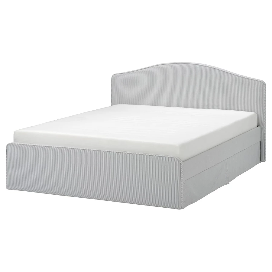 Каркас кровати - RAMNEFJÄLL / RAMNEFJАLL  IKEA/  РАМНЕФЬЕЛЛЬ ИКЕА,  200х160 см, серый (изображение №1)