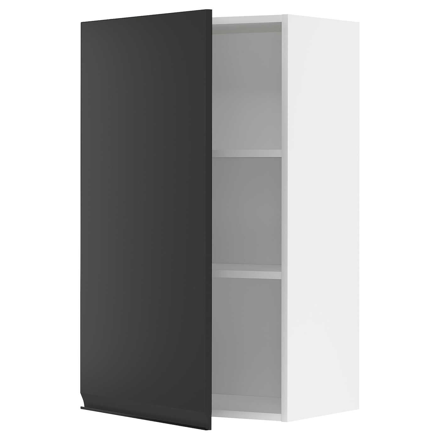 Навесной шкаф с полкой - METOD IKEA/ МЕТОД ИКЕА, 100х60 см, белый/черный