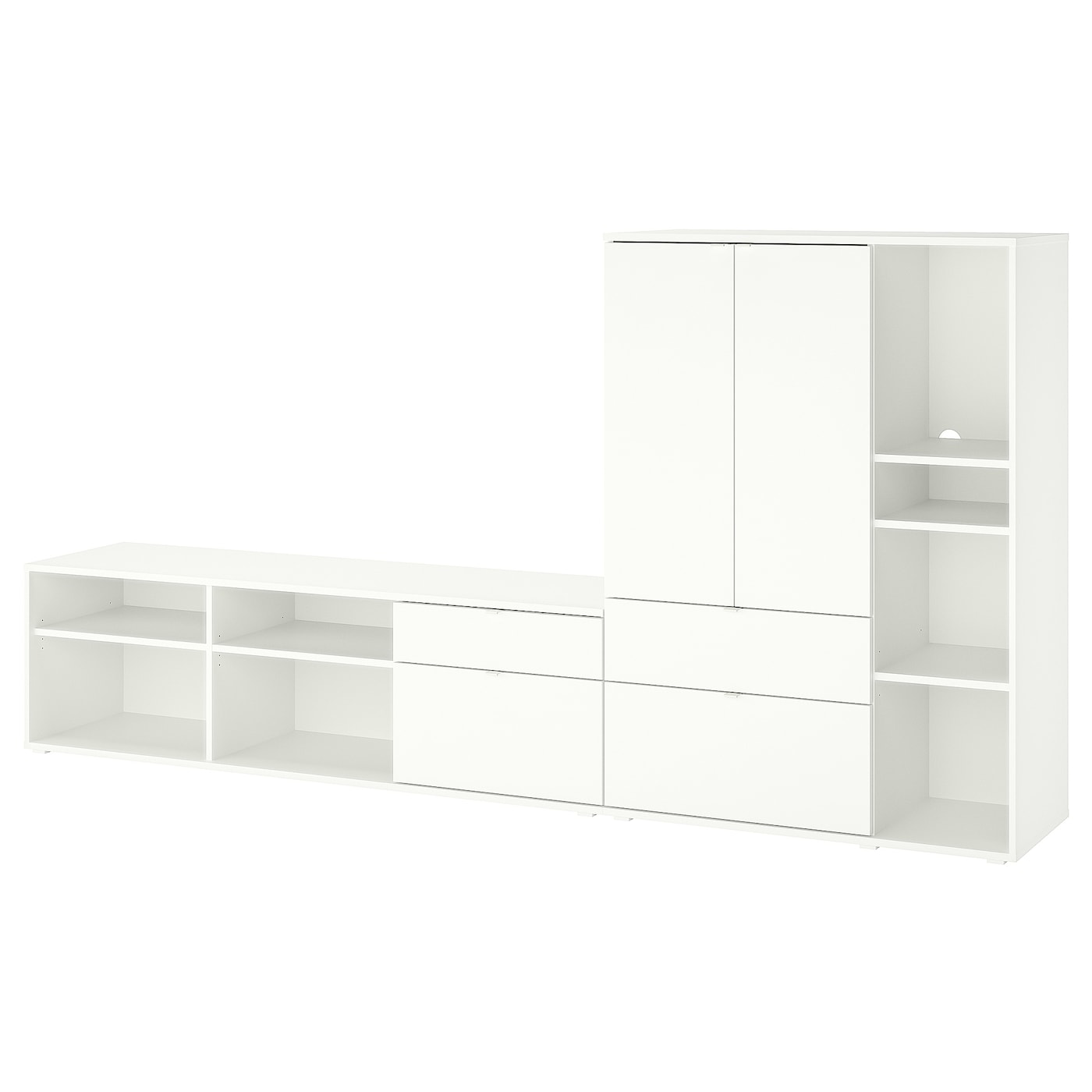 Комбинация для хранения  - VIHALS IKEA/ ВИХАЛС ИКЕА, 140х285 см, белый