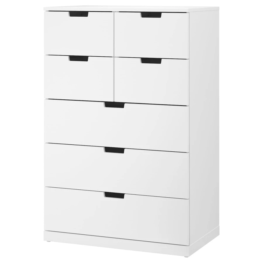 Комод - IKEA NORDLI/НОРДЛИ ИКЕА, 47х122х80 см, белый (изображение №1)