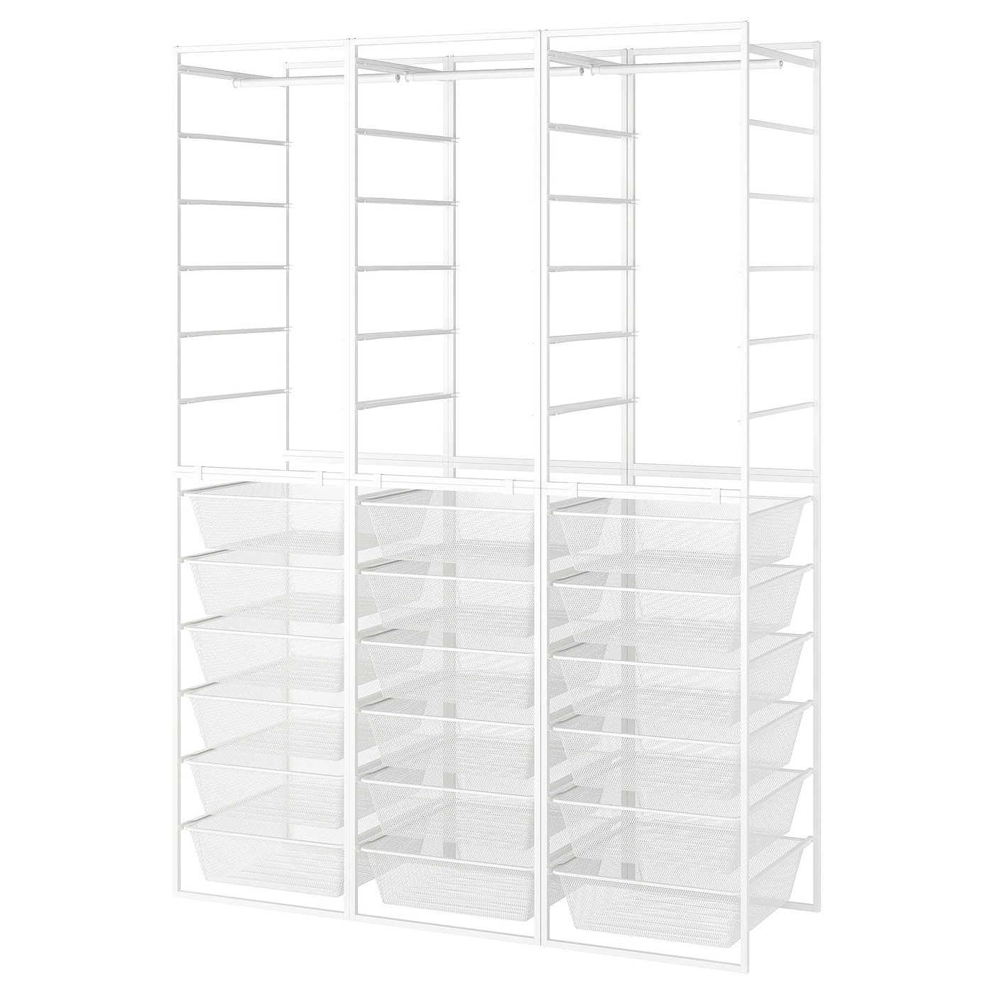 Открытый шкаф - JONAXEL IKEA/ЙОНАХЕЛЬ ИКЕА, 51х148х207 см, белый