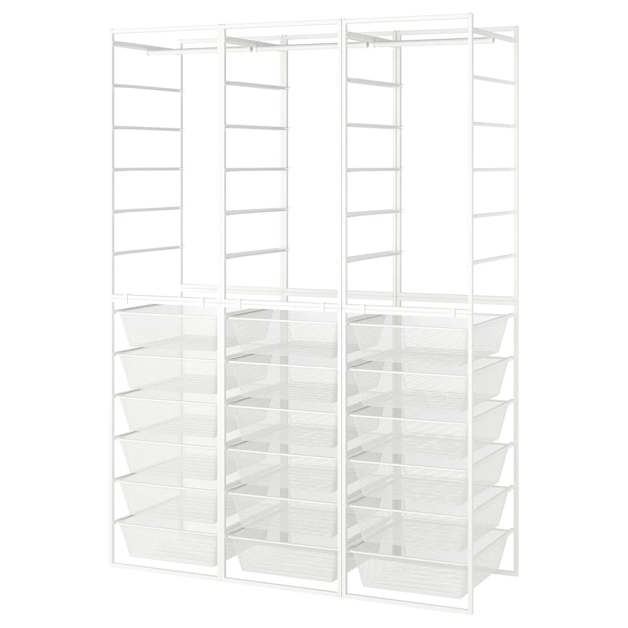 Открытый шкаф - JONAXEL IKEA/ЙОНАХЕЛЬ ИКЕА, 51х148х207 см, белый (изображение №1)