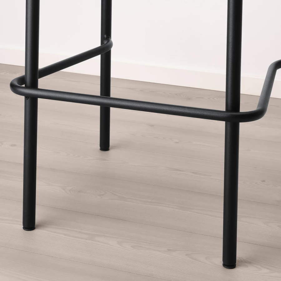 Барный стул - YNGVAR IKEA/ ИНГВАР ИКЕА, 99х53х51 см, черный (изображение №10)