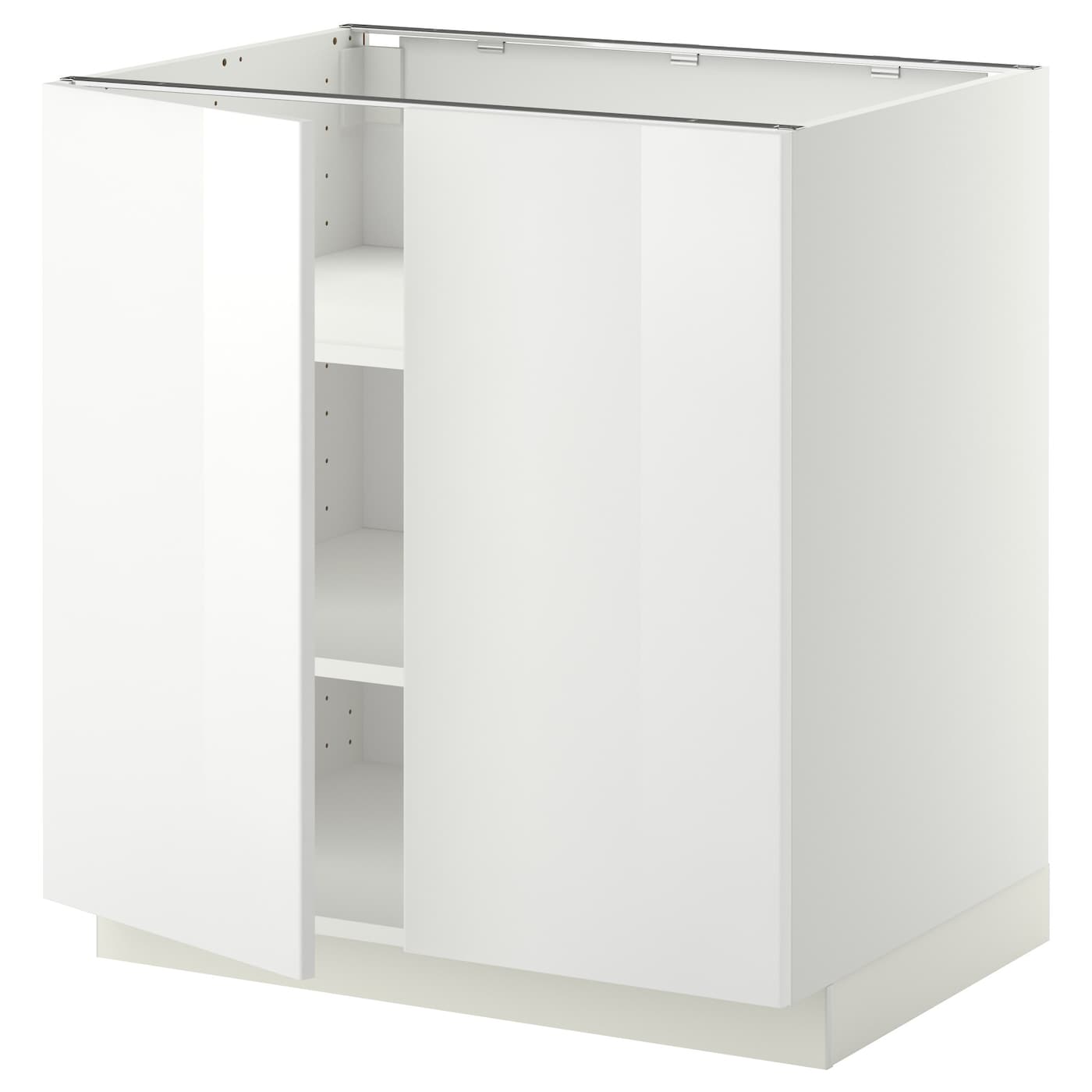 Напольный шкаф - IKEA METOD, 88x80x62см, белый, МЕТОД ИКЕА