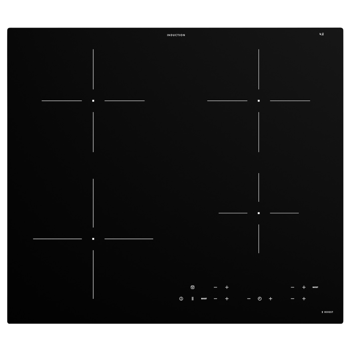 Индукционная варочная панель - MATMÄSSIG / MATMАSSIG IKEA/ МАТМЭССИГ ИКЕА,  59 см, черный