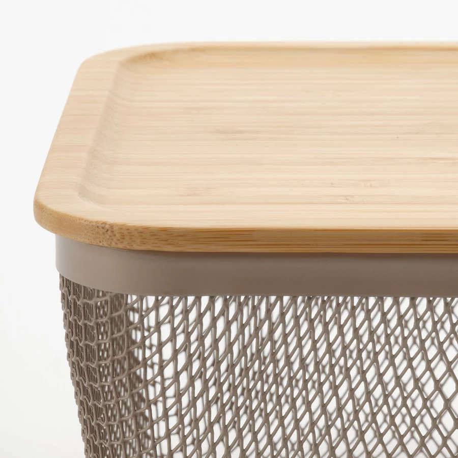 Корзина для продуктов IKEA 365+/ ИКЕА 365+, 32х21х13 см, светло-коричневый (изображение №5)