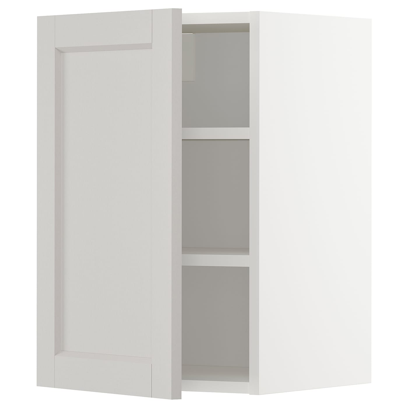 Навесной шкаф с полкой - METOD IKEA/ МЕТОД ИКЕА, 40х60 см, белый/светло-серый