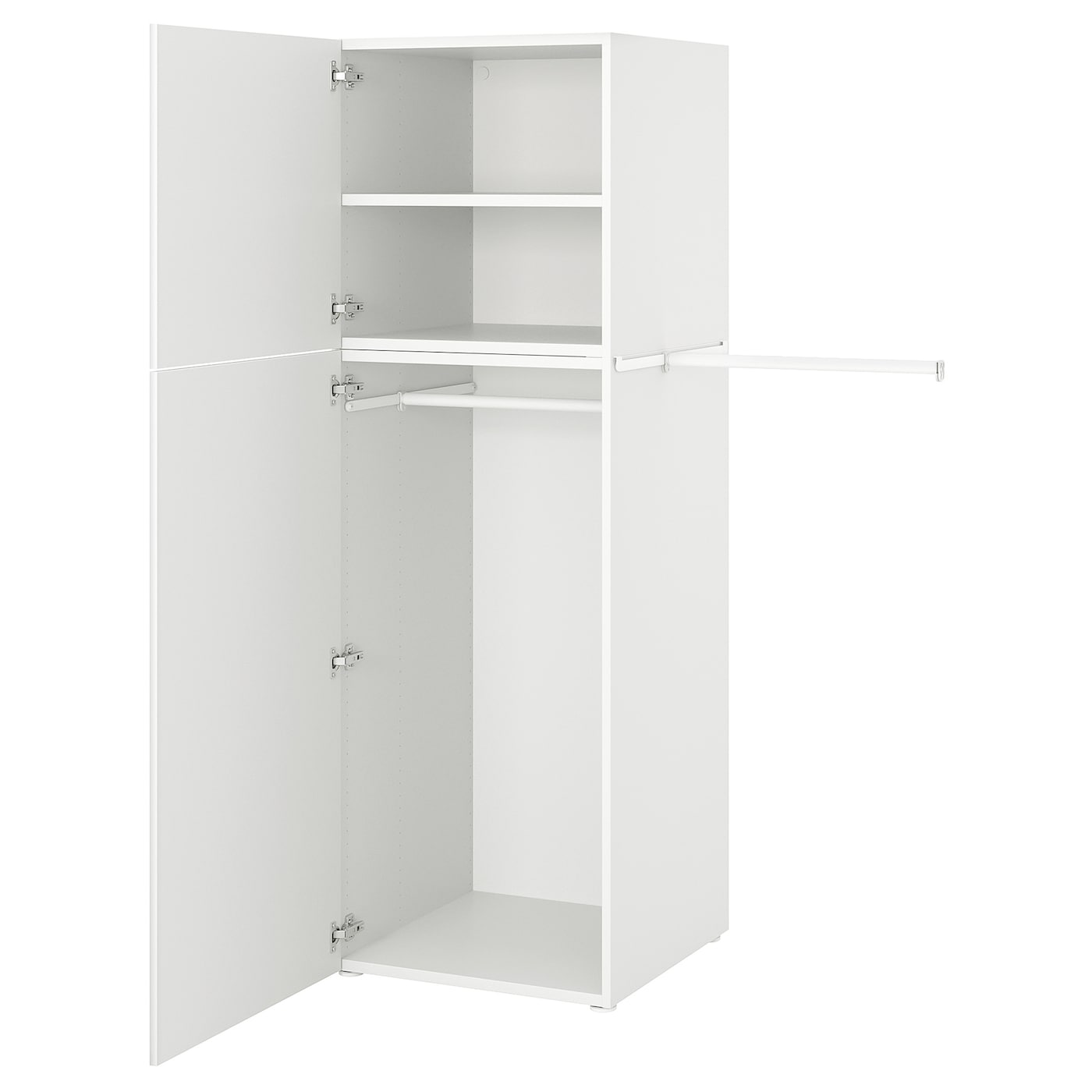 Платяной шкаф - IKEA PLATSA/FONNES  / ПЛАТСА/ФОННЕС ИКЕА, 107x57x181 см, белый