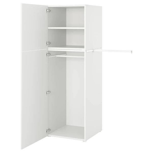 Платяной шкаф - IKEA PLATSA/FONNES  / ПЛАТСА/ФОННЕС ИКЕА, 107x57x181 см, белый