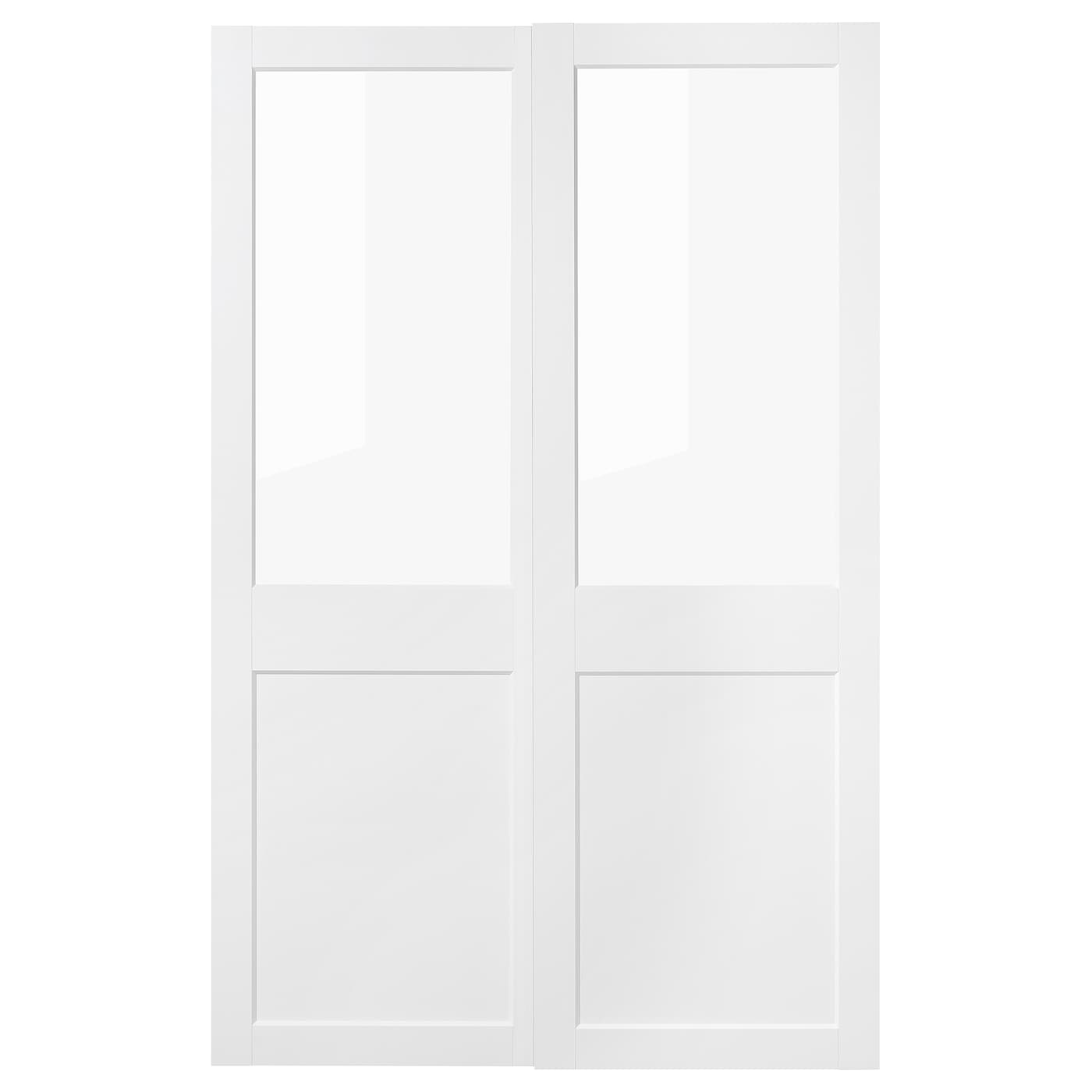 Раздвижные двери - IKEA GRIMO/ГРИМО ИКЕА, 236х150 см, белый