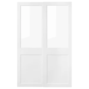 Раздвижные двери - IKEA GRIMO/ГРИМО ИКЕА, 236х150 см, белый