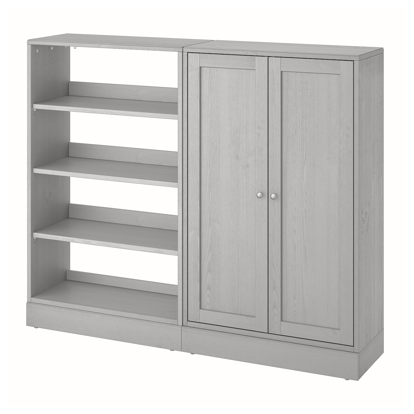 Книжный шкаф - HAVSTA IKEA/ ХАВСТА ИКЕА,  162х134 см, серый