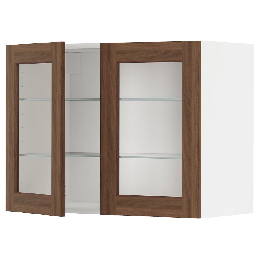 Шкаф  - METOD  IKEA/  МЕТОД ИКЕА, 60х80 см, белый/коричневый (изображение №1)