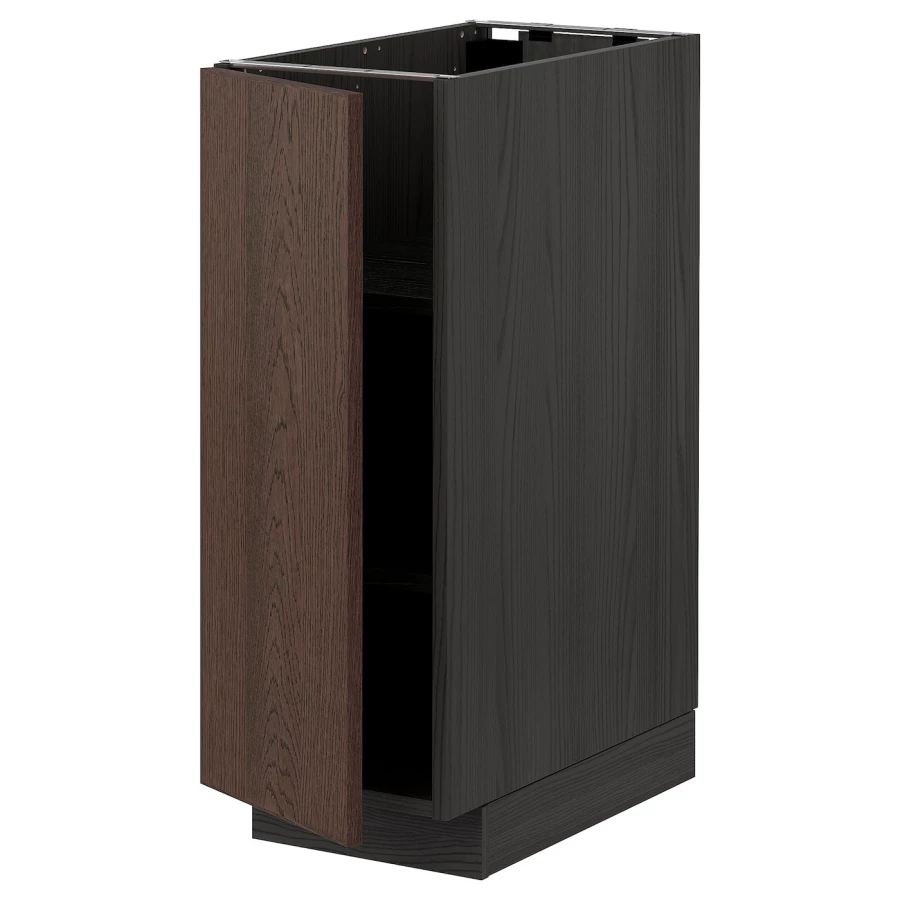 Напольный шкаф - IKEA METOD, 88x62x30см, черный/коричневый, МЕТОД ИКЕА (изображение №1)