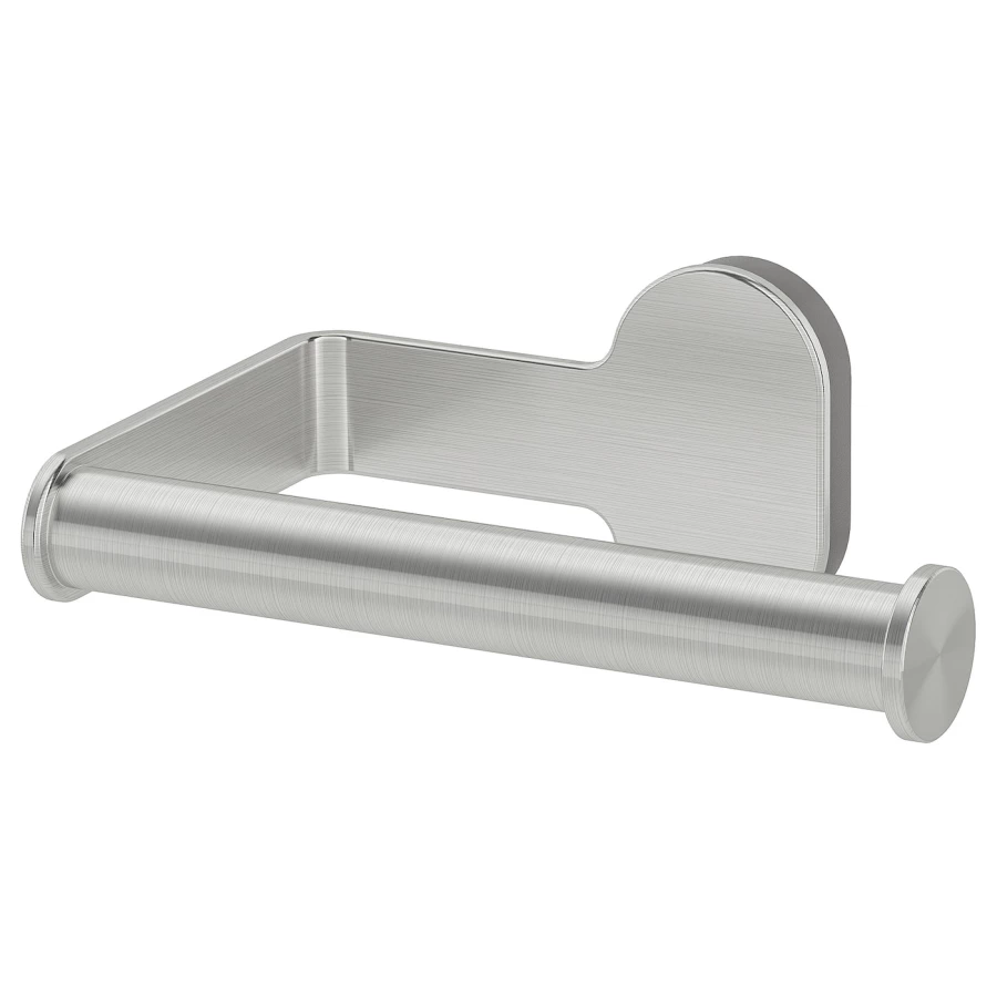 Держатель рулона туалетной бумаги - BROGRUND IKEA/ БРОГРУНД ИКЕА,  13 см, серебристый (изображение №1)
