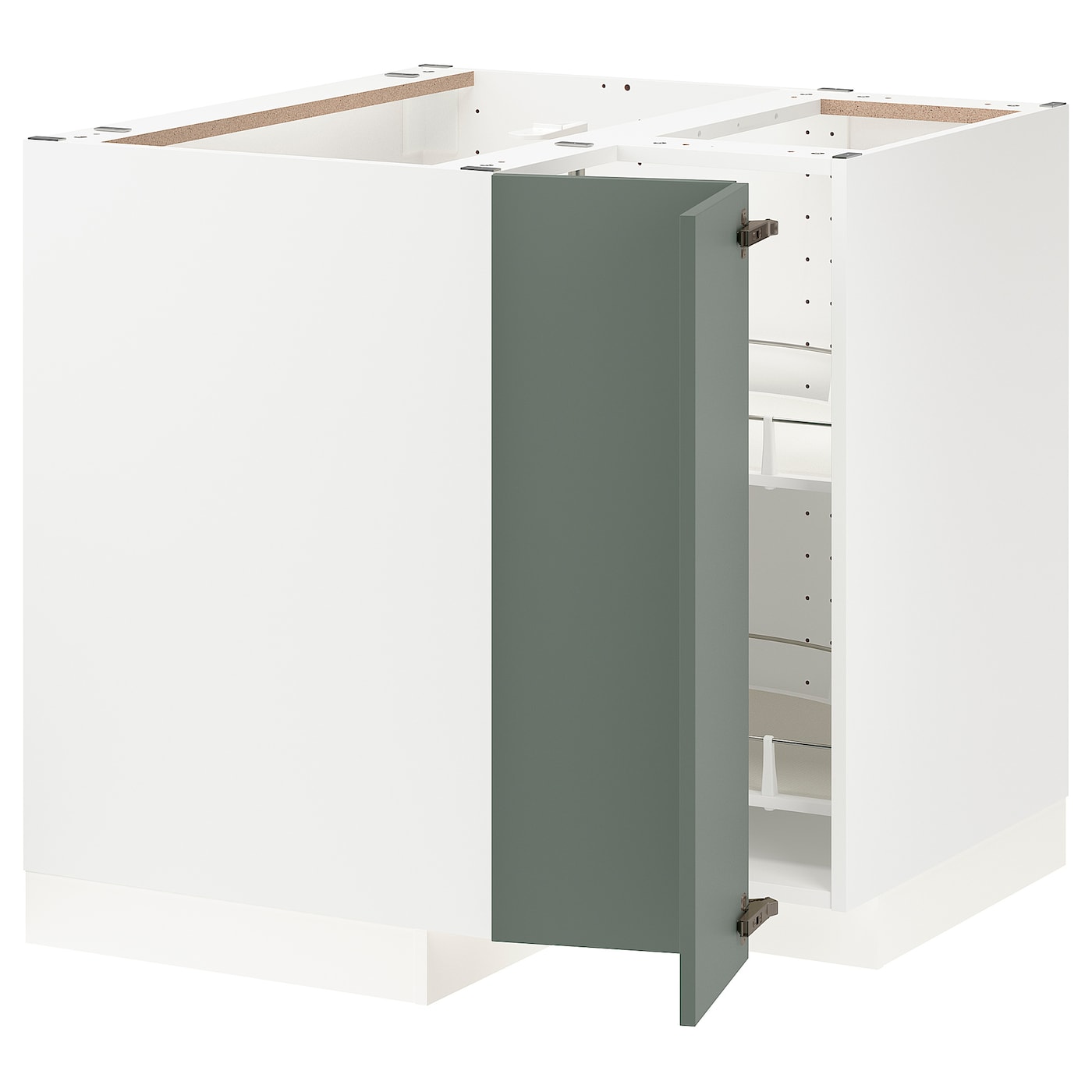 Напольный шкаф  - IKEA METOD, 88x80x87,5см, белый/темно-серый, МЕТОД ИКЕА