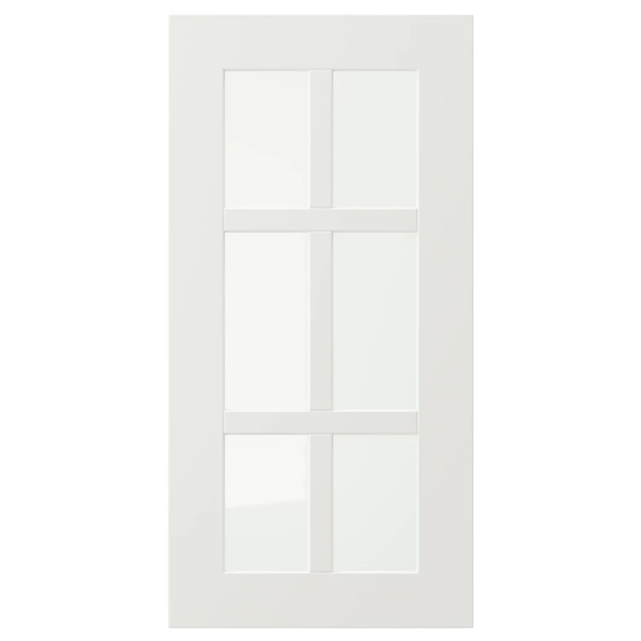 Дверца со стеклом - IKEA STENSUND, 60х30 см, белый, СТЕНСУНД ИКЕА (изображение №1)