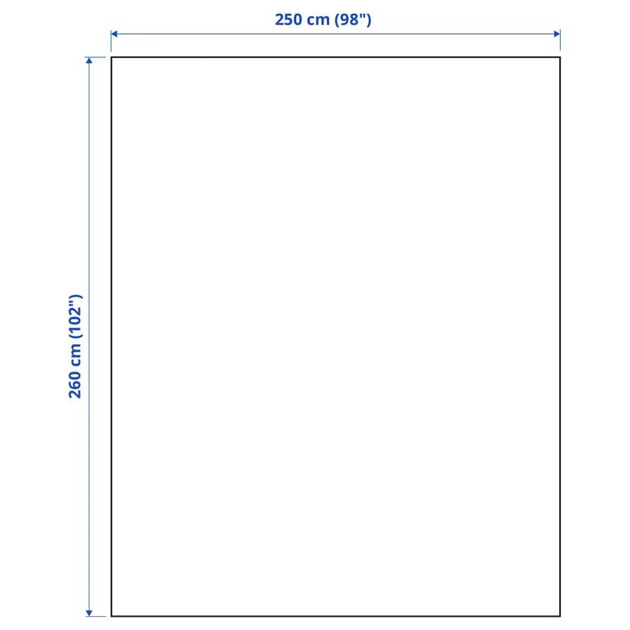 Покрывало- PRAKTVIAL IKEA/ ПРАКТВИАЛ ИКЕА, 260x250 см, синий (изображение №3)