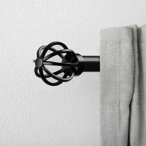 Второе фото. Наконечники для гардины - IKEA TALLBARSMAL, 60 мм, черный, ТАЛЛБАРСМАЛ ИКЕА