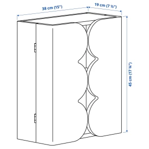 Второе фото. OMMJÄNGE Шкафчик с 2 дверцами и 1 полкой ИКЕА